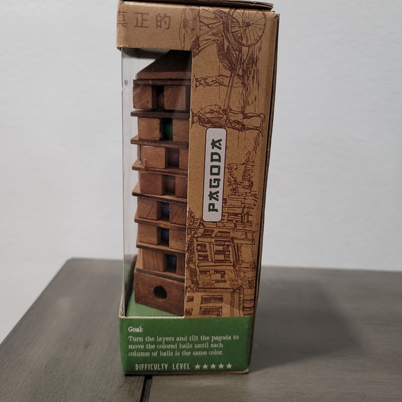 True Genius Brainteaser Wooden Chinese Pagoda Puzzle  Age 14+, NIB, Strategy - Picture 3 of 3